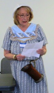 Barbara McCann honoring Molly Pitcher