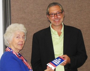 President Lucy Heller thanking Robert Halsch, Executive Director of Bergen County CAP for speaking at the ILO Annual Meeting, 2010